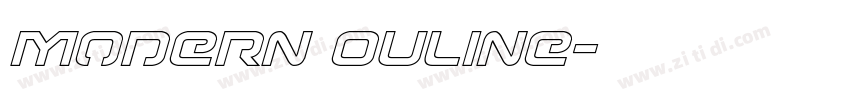 Modern Ouline字体转换